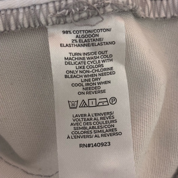 LOFT Metallic Silver Straight Leg Jeans – Size 27 / 4 – Statement Pants - Picture 5 of 10